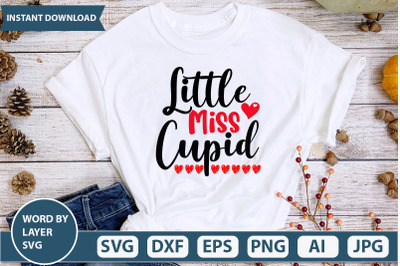 Little Miss Cupid SVG cut file