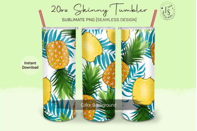 Pineapple Fruit 20oz Tumbler Sublimation Wraps