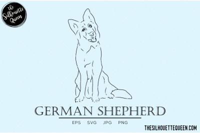 German Shepherd Sketch