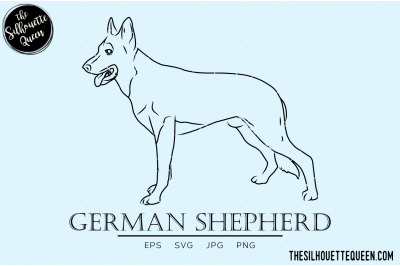 German Shepherd Sketch