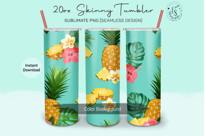 Pineapple Fruit 20oz Tumbler Sublimation Wraps