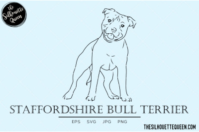 Staffordshire Bull Terrier Sketch