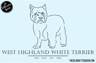 West Highland White Terrier Sketch