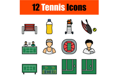 Tennis Icon Set