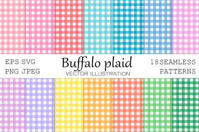 Buffalo plaid seamless pattern. Buffalo plaid backgrounds