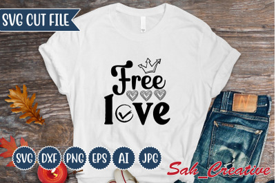 free love svg Design