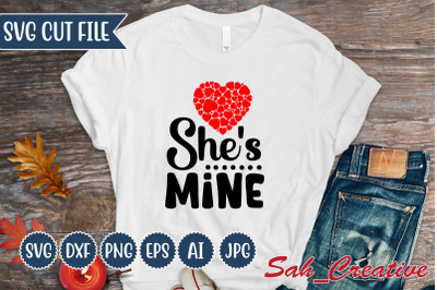 She&#039;s Mine svg Design