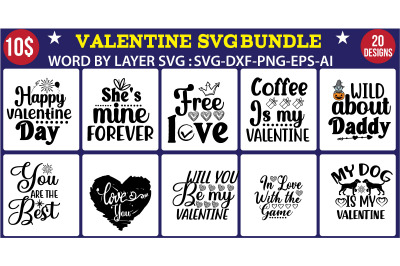 VALENTINE SVG BUNDLE