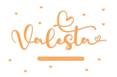 Valesta - Lovely Font