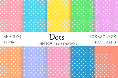 Polka dot pattern. Dots pattern. Dots background