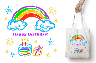 Greeting card&2C; flyer&2C; banner. Happy Birthday