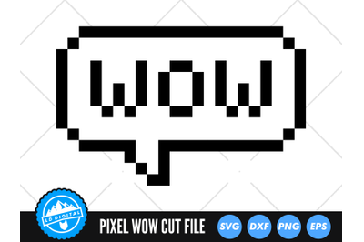 Pixel Wow Speech Bubble SVG | Speech Bubble Words Cut File