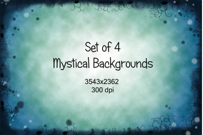 Set of 4 Mystical Backgrounds