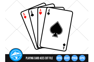 Aces Playing Cards SVG | Playing Cards Cut File | Poker SVG