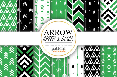 ARROW Green And Black Digital Paper - S0802