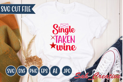 Single taken wine svg