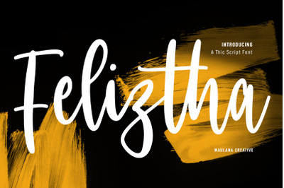 Feliztha Handwritten Script Font