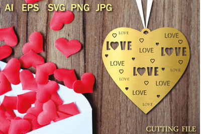 SVG heart earrings set&2C; Valentine earrings svg pattern