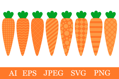 Carrot ornament bundle. Buffalo carrots. Carrot SVG