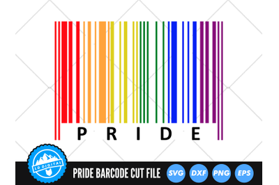 Gay Pride Barcode SVG | Pride 2022 Cut File | LGBTQ Love SVG