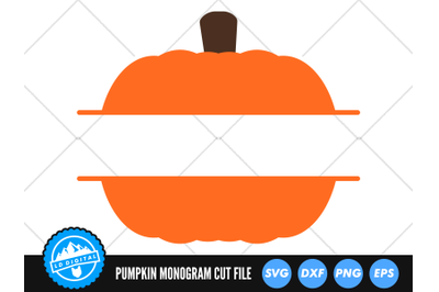 Pumpkin Monogram SVG | Halloween Cut File | Fall SVG