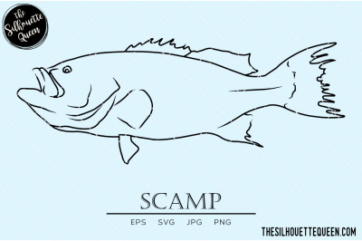 Scamp Hand sketched, hand drawn vector clipart