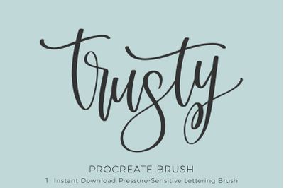 Trusty - Procreate Lettering Brush