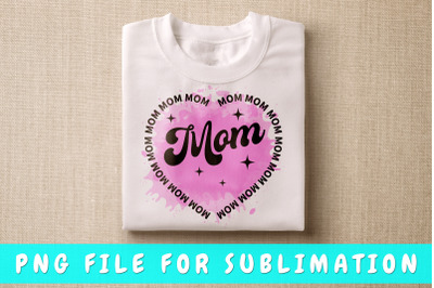 Mom heart shape PNG for sublimation