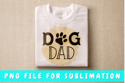 Dog dad PNG for sublimation