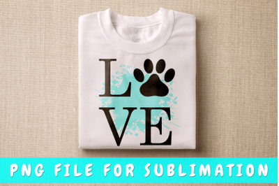 Love dogs PNG for sublimation