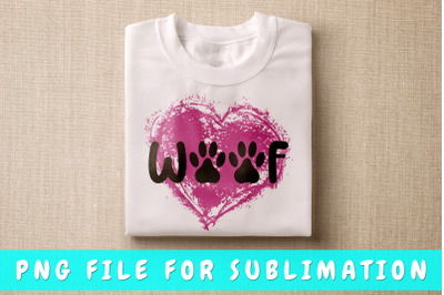 Woof PNG for sublimation