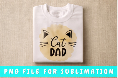 Cat dad PNG for sublimation