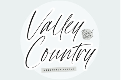 Valley Country Modern Script Font