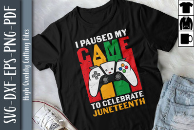 I Paused My Game To Celebrate Juneteeth