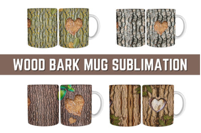 Wood Bark Mug Sublimation