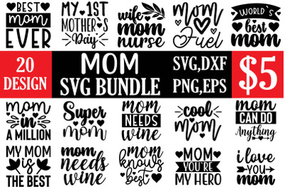 mom svg bundle