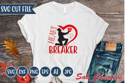 Heart breaker svg Design