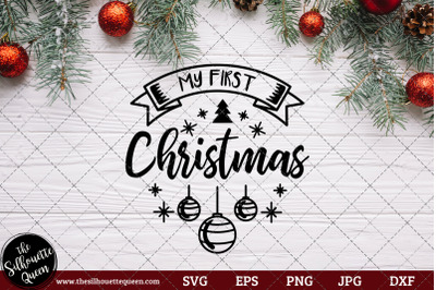 My First Christmas Saying/ Quote