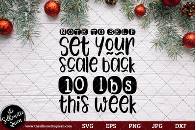 Reminder Set your scale back 0 lbs this week Saying/ Quote