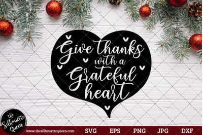 Give Thanks With A Grateful Heart Saying/ Quote