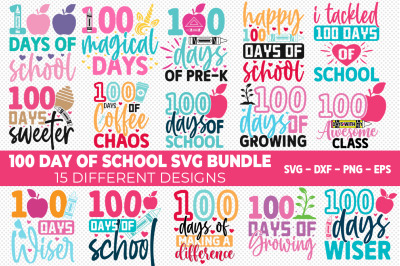 100 Days Of School SVG Bundle