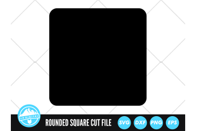 Rounded Square Silhouette SVG | Square Cut File | Shape Vector SVG