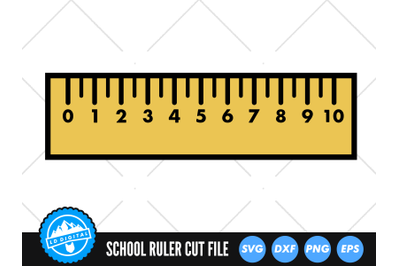 Ruler SVG | School Ruler Cut File | Back to School