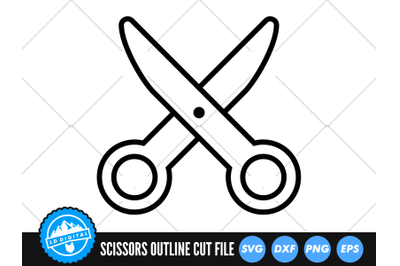 Scissors SVG | Scissor Outline Cut File | Hairdresser Barber SVG