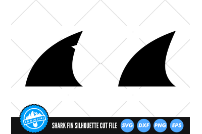 Shark Fin Silhouette SVG | Shark Fin Cut File | Shark SVG