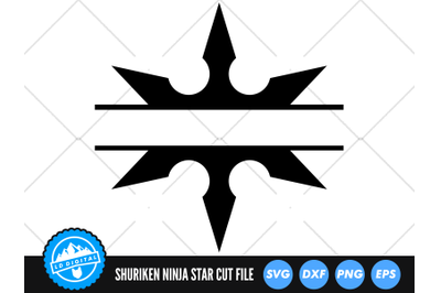 Shuriken Ninja Star SVG | Throwing Star Cut File | Shuriken SVG