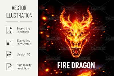 Fire Head of Dragon