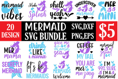 mermaid svg bundle