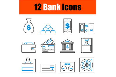 Bank Icon Set