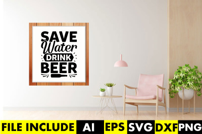 save water drink beer